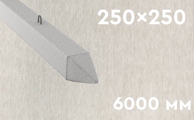 Забивная ЖБ свая сечением 250х250 мм и длиной 6000 мм